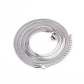 Flat stainless steel snake chain necklace with lobster clasp and adjustable extension link - Herringbone Chain / 2mm*40+5cm / Steel