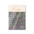5D embossed nail stickers featuring colorful floral designs and childhood text - Colorful Floral Style (to1984)