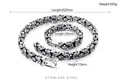Set gioielli uomo con collana bizantina pesante e bracciale coordinato in acciaio inox - Set da 13mm (KS115506-BD)