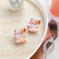 Cute set of two orange and white cat hair claws made of high-quality acrylic acetate - Cat (Pair)