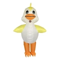 Inflatable yellow duck costume with orange beak for fun Halloween party events - Yellow Duck / One Size