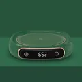 Calentador de tazas USB inteligente verde oscuro con pantalla digital táctil - M-316 Enchufe Directo (Sin Taza) / Verde
