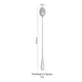 Cucchiaio da ghiaccio a punta in acciaio inox 304 da 29,6 cm con manico lungo per cocktail - Cucchiaio per Ghiaccio a Punta Allungato in Acciaio Inossidabile 430 (29,6 cm)