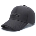 Charcoal grey baseball cap with naras embroidery and classic six-panel design - Adjustable / Gray
