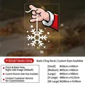 Christmas window sticker size chart for gingerbread man and snowflake electrostatic decals - Snowflake / Small (30x40cm)