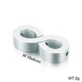 Abalorio símbolo infinito en acero inoxidable plateado, 18x8mm y peso de 2g - Color Acero (KLJ2606-Z) / 18*8mm