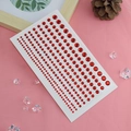 Sparkling red round acrylic face rhinestones for stage makeup in various sizes - Red Continuous Rhinestones