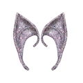 Cosplay elf ears with purple glitter finish for Halloween parties and fantasy costumes - 10CM OPP Bag / Purple Glitter (10CM)