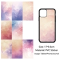 Creative gradient watercolor PVC stickers set for DIY scrapbooking and phone cases - Dark Gradient