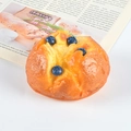 Artificial blueberry muffin model with realistic golden crust and decorative berries - Blueberry