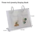 Kompaktes 3-Zoll Schmuckalbum transparent mit PVC-Beuteln und Acrylständer - 3-Zoll-Displayständer (68 Gitter)