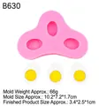 Pink silicone mold B630 for food-shaped boiled egg halves diy clay or fondant crafts - 2# Half Cut Egg Style (B630) / Pink