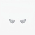 Pendientes de alas de ángel en plata de ley S925 con circonitas microengastadas - Plata 925 / Plata 925