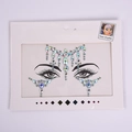 Iridescent facial crystal stickers by Party Joy for eye and forehead DIY makeup decor - HF-071 Iridescent White Gem