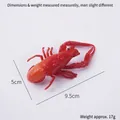 Realistic 9.5cm red crayfish model prop with detailed texture and 17g lightweight design - Red Crayfish - No Buckle