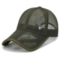 Armeegrüne Mesh-Baseballkappe mit taktischem Adler-Schild-Abzeichen als Dekoration - Verstellbar / Armeegrün