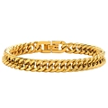 8mm Double Row Cuban Link / 18cm / Gold