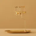 Golden unicorn spinning windmill candle holder, 18.5cm height carousel table ornament - Magnetic Unicorn (No Tray)