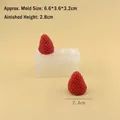 Stampo in silicone a fragola 3D per candele profumate e dolci con trama realistica - 8645-2 Cavità Fragola