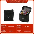 Juego de 48 rotuladores de doble punta con bolsa negra para dibujo y diseño artístico - 48 Colores (Bolsa de Tela)