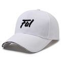 Witte baseballcap met Ful 3D borduurwerk en Grace belettering op de klep - Eén Maat(Verstelbaar) / Wit