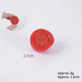 Lifelike artificial cherry tomato slice pendant for keychain with 2.7cm diameter - Round - Half A Red Cherry Tomato (without Clasp)