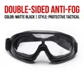 X400 protective goggles with black frame, transparent anti-fog lens and UV400 protection - Clear Anti-fog