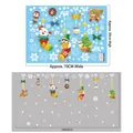 Christmas window stickers set with snowman elk and snowflakes, size 140x90cm decoration - AMJ408 Christmas Pendant