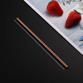 Reusable rose gold stainless steel straw 21.5cm length for coffee and juice - Rose Gold (Straight) 6*215mm