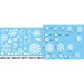 35-piece white snowflake static window stickers set for Christmas glass decoration - Snowflake Style 12
