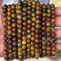 Natural purple ghost crystal beads for DIY jewelry making in polished round finish - Natural Pietersite