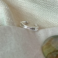 Adjustable silver S925 sterling ring with vintage irregular texture and rustic finish - JZ0647-Handmade Texture