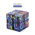 Infinity Cube fidget toy for stress relief in a spliced blue starry galaxy pattern - Patchwork Blue