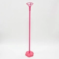 Support de ballon rose avec base en fleur et tige de maintien pour décors de fête - Rose