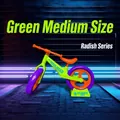 Bicicletta senza pedali verde taglia media per bambini con dettagli viola e arancio - Medio / Verde