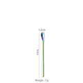 Rainbow plated stainless steel long handle coffee stirrer spoon with a 15cm length - 15cm Rainbow