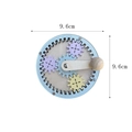 Wooden busy board gear toy with colorful interlocking wheels and manual crank handle - Colorful Hand Crank Gears