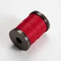 Vibrant red 0.4mm round waxed thread spool for hand sewing and DIY leather crafts - 0.4mm/110m / #13 Bright Red
