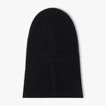 Pasamontañas de punto acanalado negro con abertura para los ojos para deportes de invierno - Talla única / Negro
