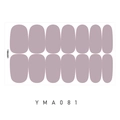 Vue détaillée des autocollants à ongles rose poudré imperméables set YMA081 sur blanc - Rose Poudré (YMA081)