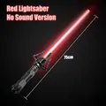 75cm red LED lightsaber toy with black mechanical hilt and no sound effect version - Red Single Sword Silent / 75cm