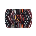 Bohemian geometric print wide headband with cross knot detail in high-elastic fabric - 42-Ethnic Geometric Print
