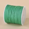 Bobine de fil en nylon vert 0,8 mm pour le tissage de bijoux faits à la main - 0,8 mm x 50 m / Vert Jade