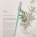 Minimalist spiral acetate hair pin in mint blue translucent finish for daily hairstyles - Mint Green Translucent Ice (22#)