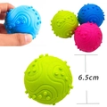 Balle à mâcher verte pour chien avec motif de vagues pour le nettoyage dentaire - Balle à Clous