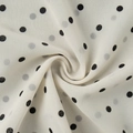 Detailed close-up of lightweight polka dot chiffon fabric with elegant draped texture - S / Apricot (100% Polyester)