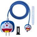 Doraemon themed 5-piece charger protector set for iPhone 18W 20W power adapter - Doraemon / Five-Piece Set