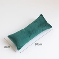 Dark green velvet jewelry pillow display stand for watches and bracelets, 20x8 cm size - Velvet / Large (20*8cm) / Dark Green