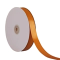 2cm bright orange polyester satin ribbon roll for gift box and cake decoration - Light Coffee