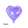 10 Inch Iridescent Purple Heart Balloon